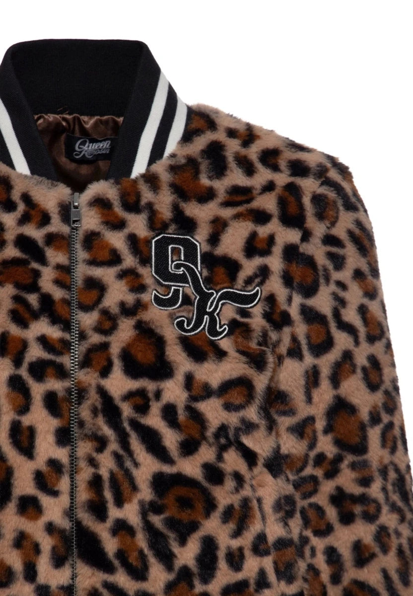 Leopard College Jacket - Jackets - Queen Kerosin
