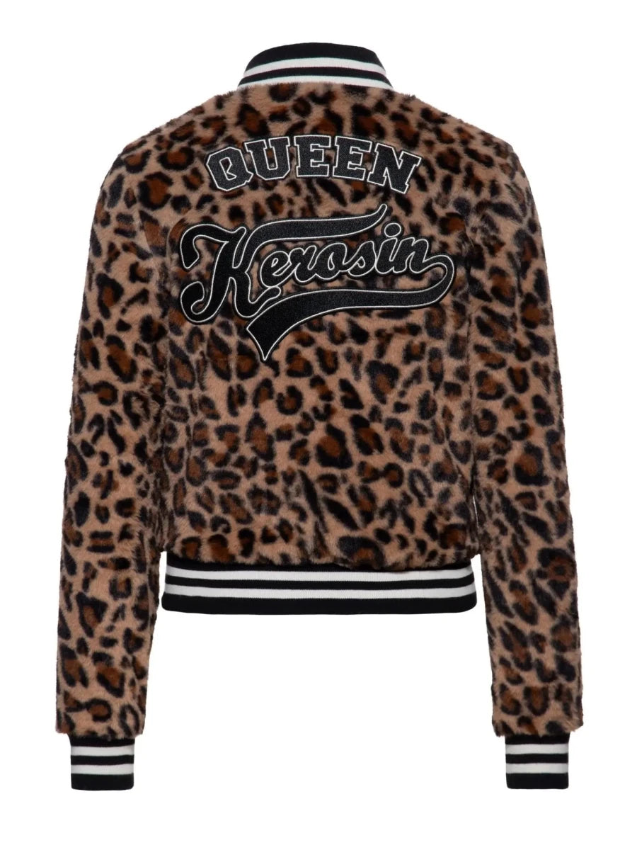 Leopard College Jacket - Jackets - Queen Kerosin