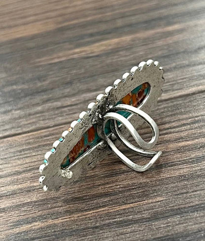 Long Gemstone Ring - Jewellery - ISAC Trading Inc