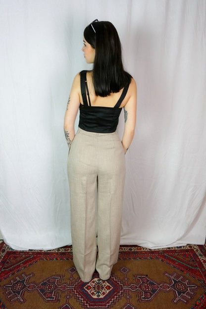 Martha Sand Stripe Trousers - Trousers - Banned