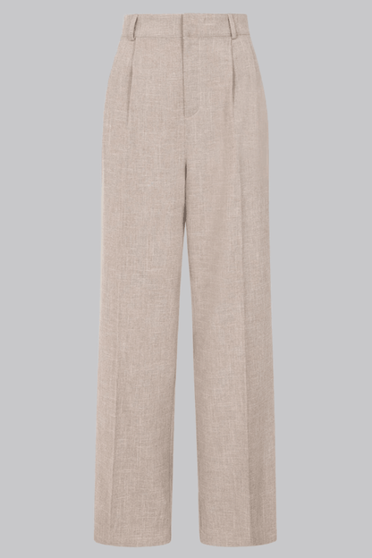 Martha Sand Stripe Trousers - Trousers - Banned