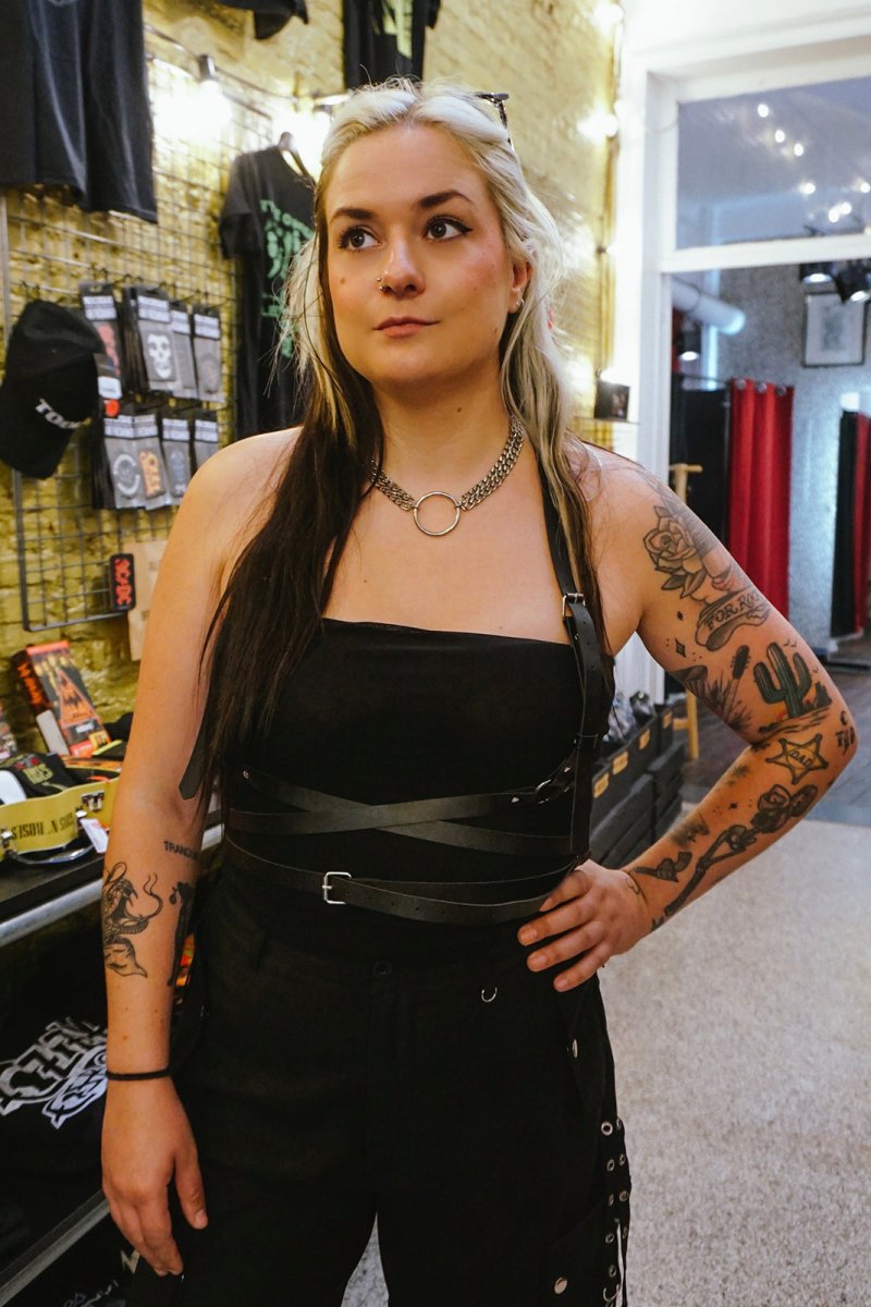 Mesh Bustier Top Black - Tops - HOB