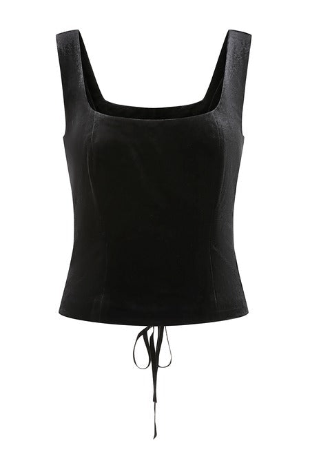 Nightfall velvet Corset Top - Tops - Banned