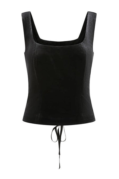 Nightfall velvet Corset Top - Tops - Banned