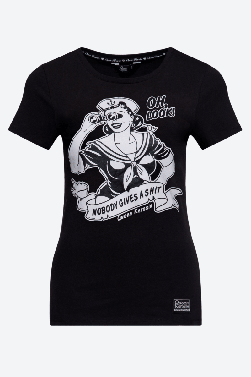 Nobody Gives a Shit Shirt - Shirts - Queen Kerosin