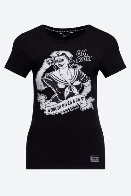 Nobody Gives a Shit Shirt - Shirts - Queen Kerosin