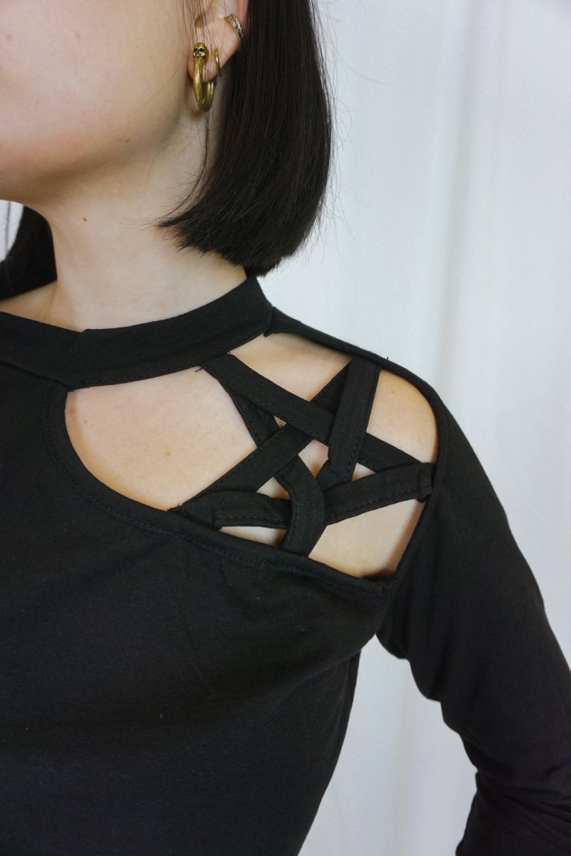 Pentagram Longsleeve - Tops - Spiral