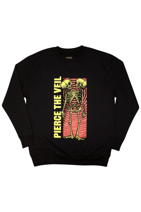 Pierce The Veil Wavy Skeleton Sweatshirt - Bandshirts - Official Merchandise
