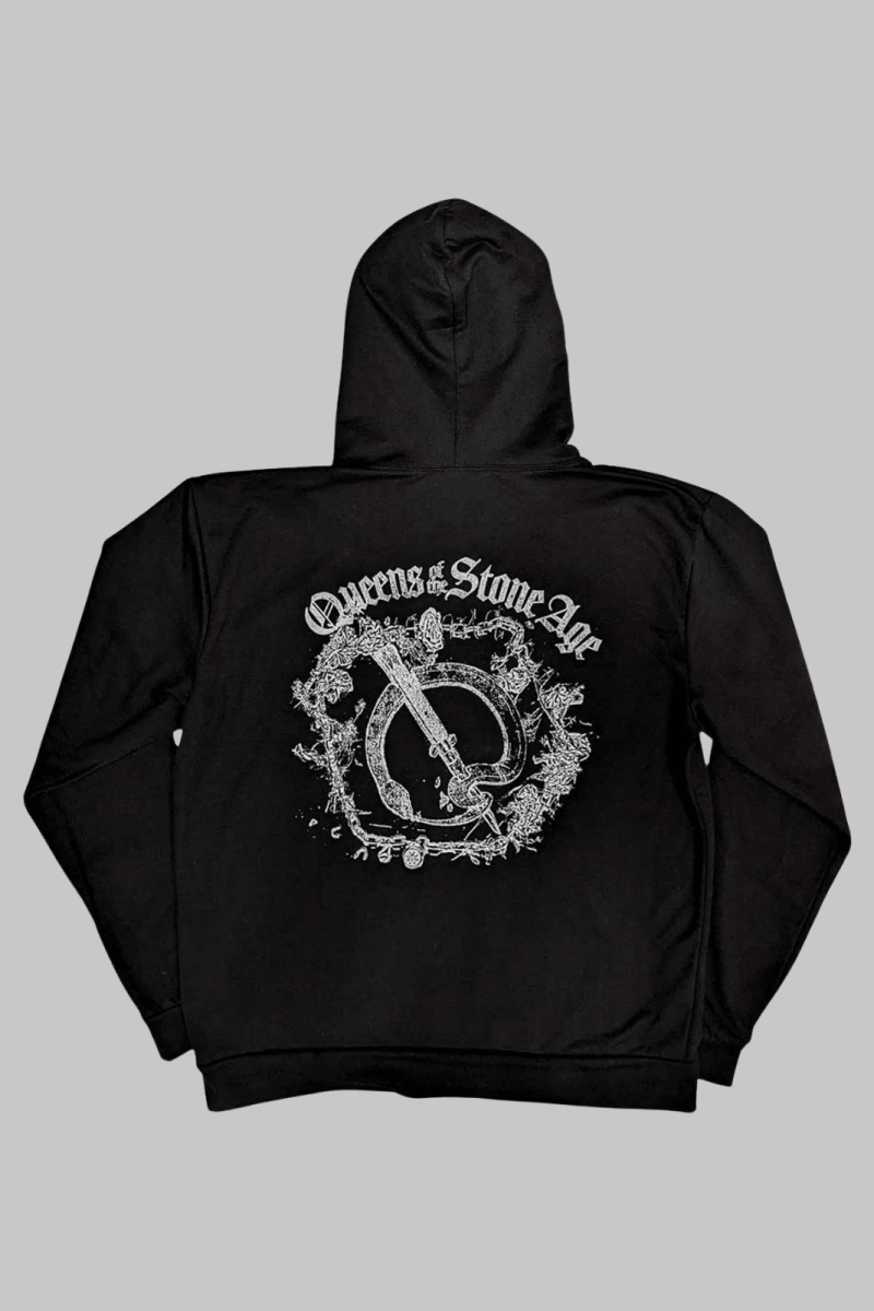 Queens of the Stone Age Floral Chains Hoodie - Sweaters - Official Merchandise