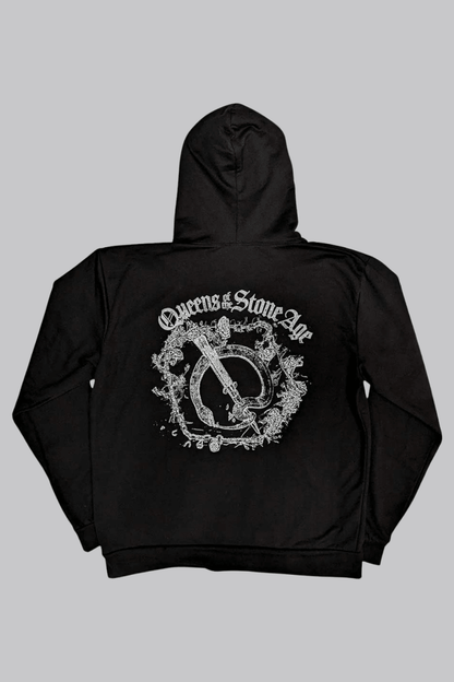 Queens of the Stone Age Floral Chains Hoodie - Sweaters - Official Merchandise