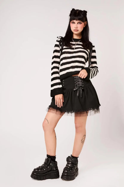 Quinzel C Black Skirt - Skirts - Hell Bunny