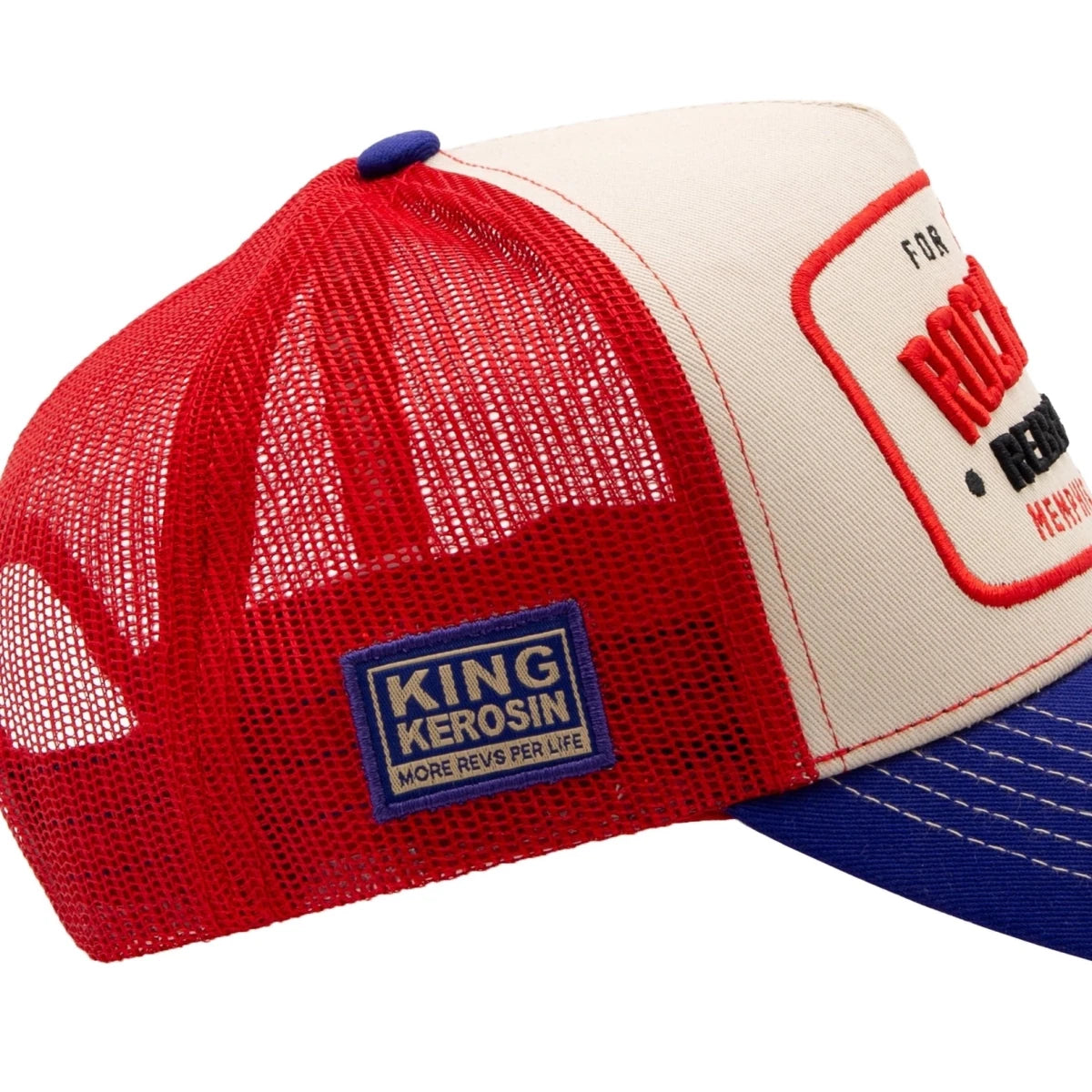 Rock 'n' Roll Cap - Navy & White - Hats - King Kerosin