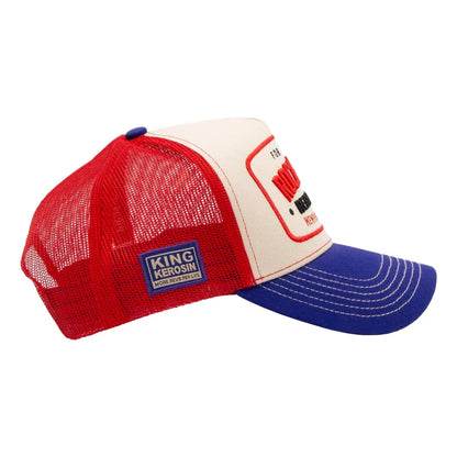 Rock 'n' Roll Cap - Navy & White - Hats - King Kerosin