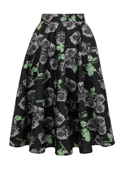 Romance Noire Skirt - Skirts - Hell Bunny
