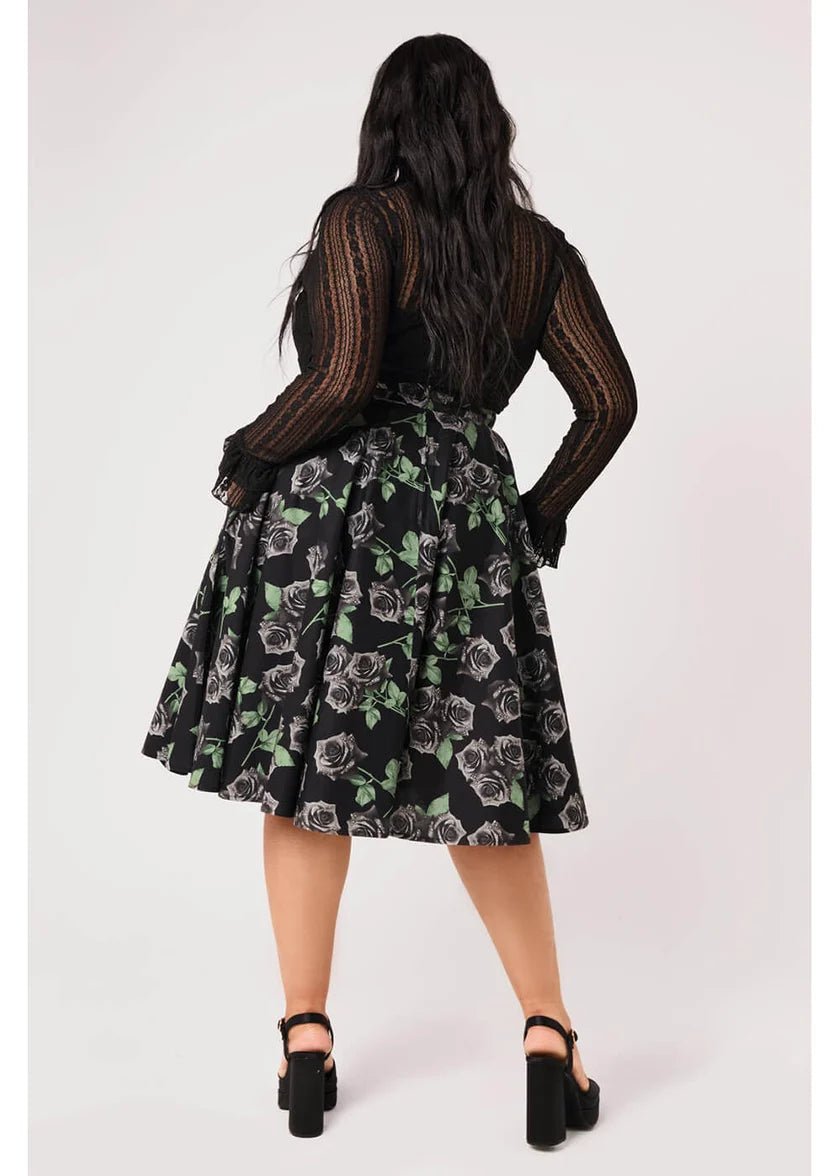 Romance Noire Skirt - Skirts - Hell Bunny