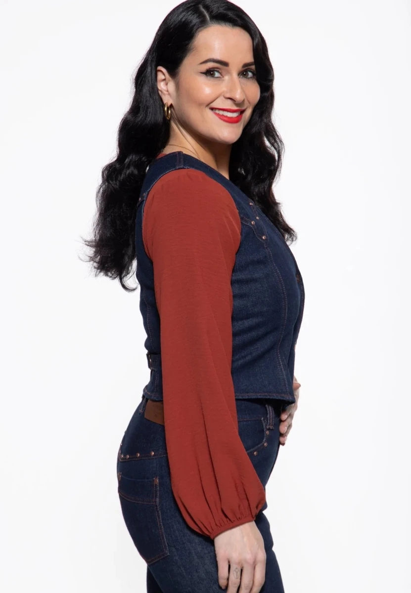 Ruby Denim Jacket - Jackets - Queen Kerosin