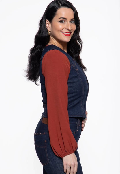 Ruby Denim Jacket - Jackets - Queen Kerosin