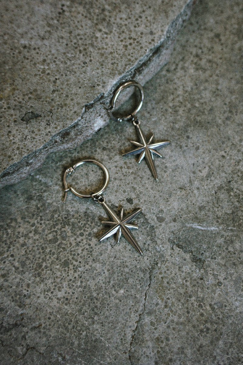 Silver Star Earrings Small - Jewellery - House of Bones Jewelry
