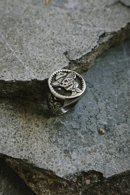 Skeleton Cowboy Ring - Jewellery - House of Bones Jewelry