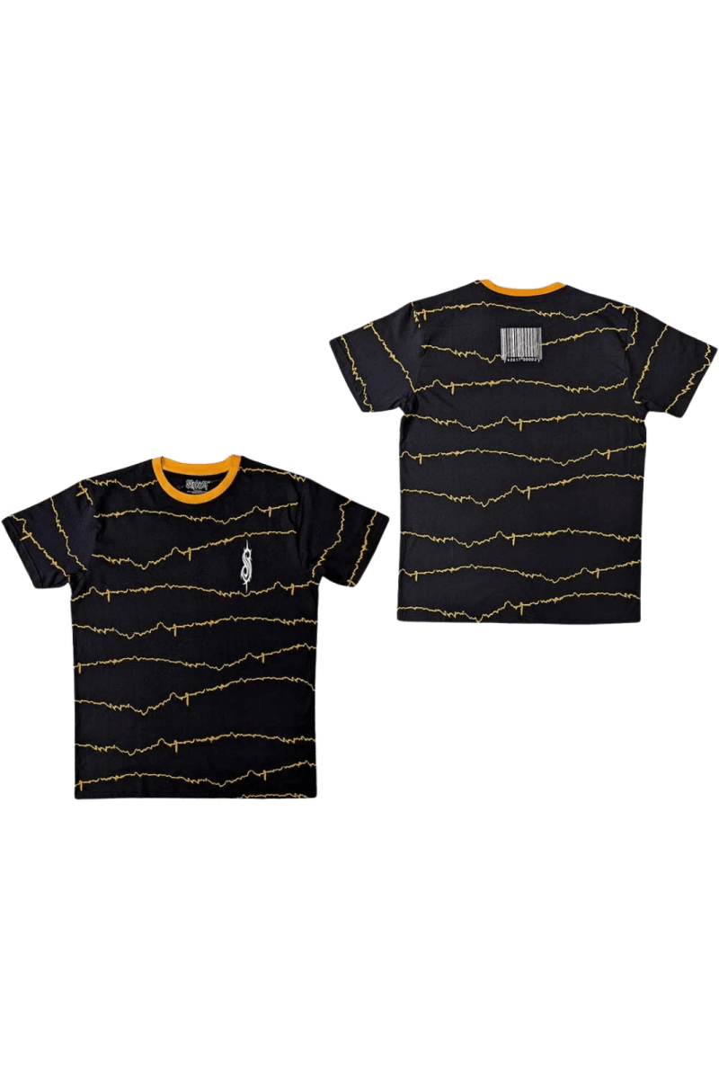 Slipknot Tribal & Barcode Ringer Shirt - Bandshirts - House of Bones