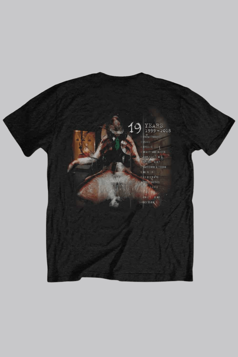 Slipknot Unisex T-Shirt: Debut Album 19 Years (Back Print) - House of Bones