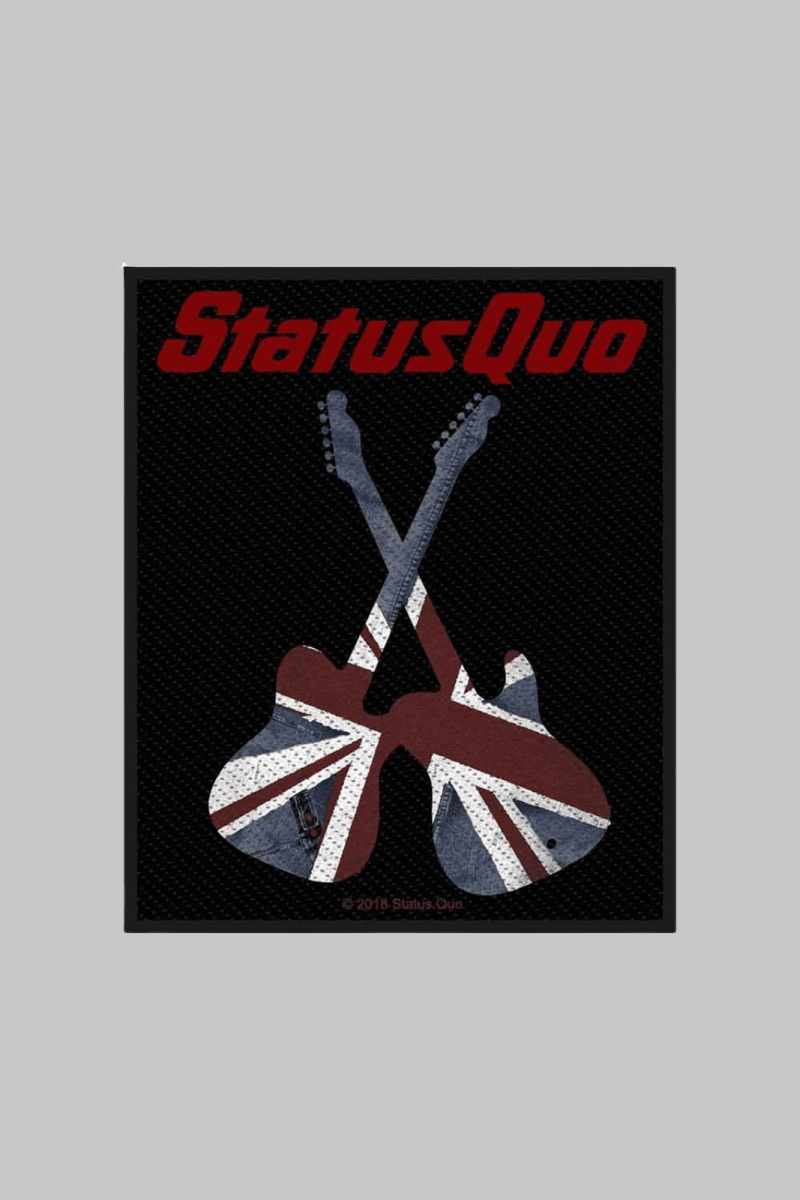 Status Quo Crossed Guitars Patch - Patches - Official Merchandise