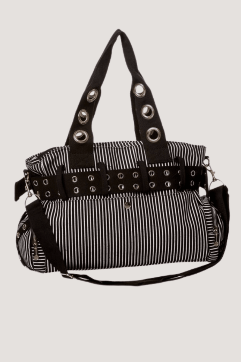 Sweet Revenge Striped Handbag - Bags - Banned