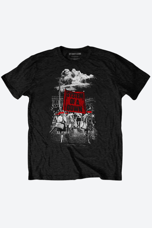 System of a Down Banner Marches Shirt - Bandshirts - Official Merchandise