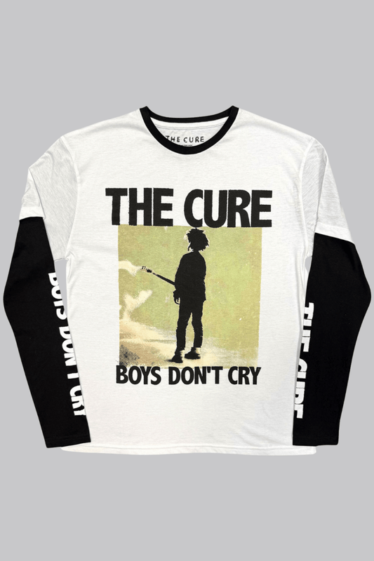 The Cure Unisex Layered Long Sleeve T-Shirt: Boys Don't Cry - Bandshirts - Official Merchandise