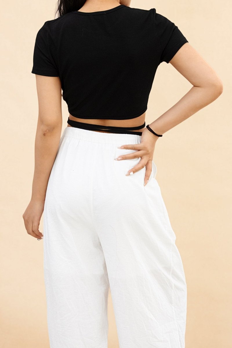 Tie Around Crop Top - Tops - HOB