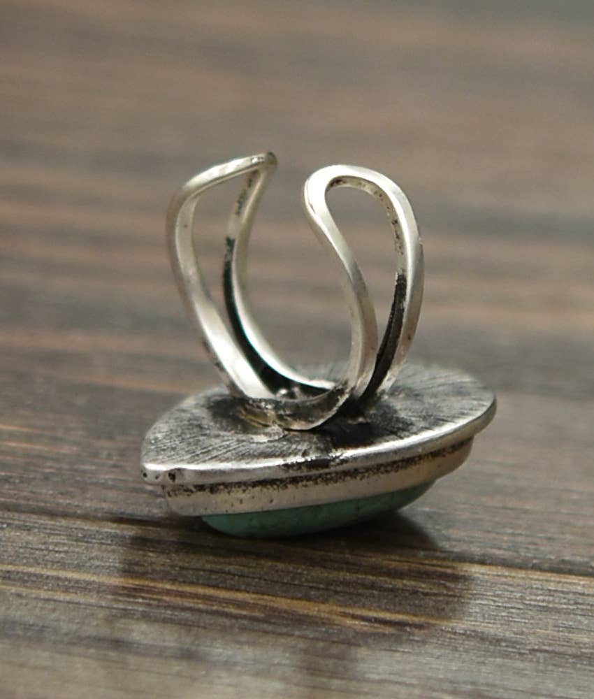 Turquoise Drop Ring - Jewellery - ISAC Trading Inc