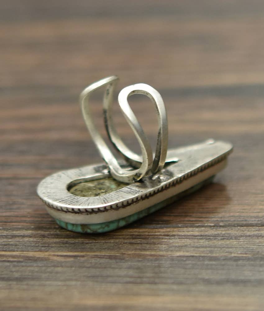 Turquoise Tear Ring - Jewellery - ISAC Trading Inc