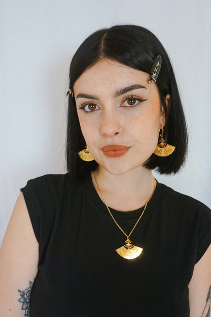 Uchiwa Necklace - Jewellery - House of Bones Jewelry