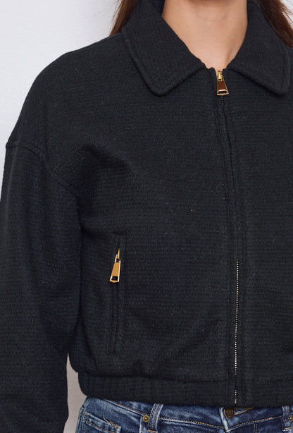 Black Bomber Jacket