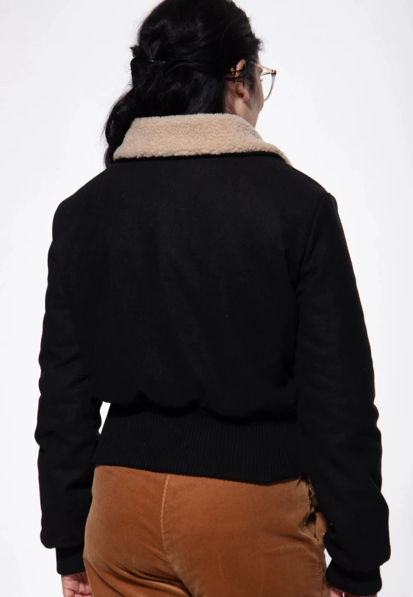 Vintage Jacket with Teddy Collar - Jackets - Queen Kerosin