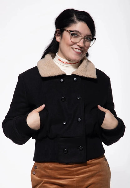 Vintage Jacket with Teddy Collar - Jackets - Queen Kerosin