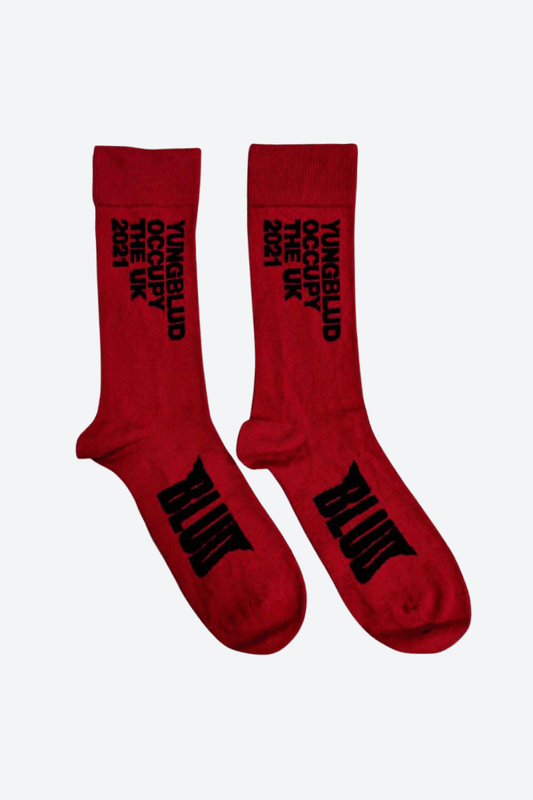 Yungblud Socks Red (EU40 - 45) - Socks - Official Merchandise