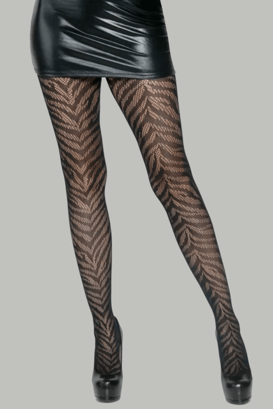 Zebra Fishnet Tights - Tights - Leg Avenue